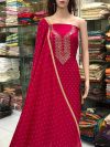 1 Semi silk partyware churidhar material